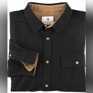 New Men's Legendary Whitetails Black Flannel Shirt